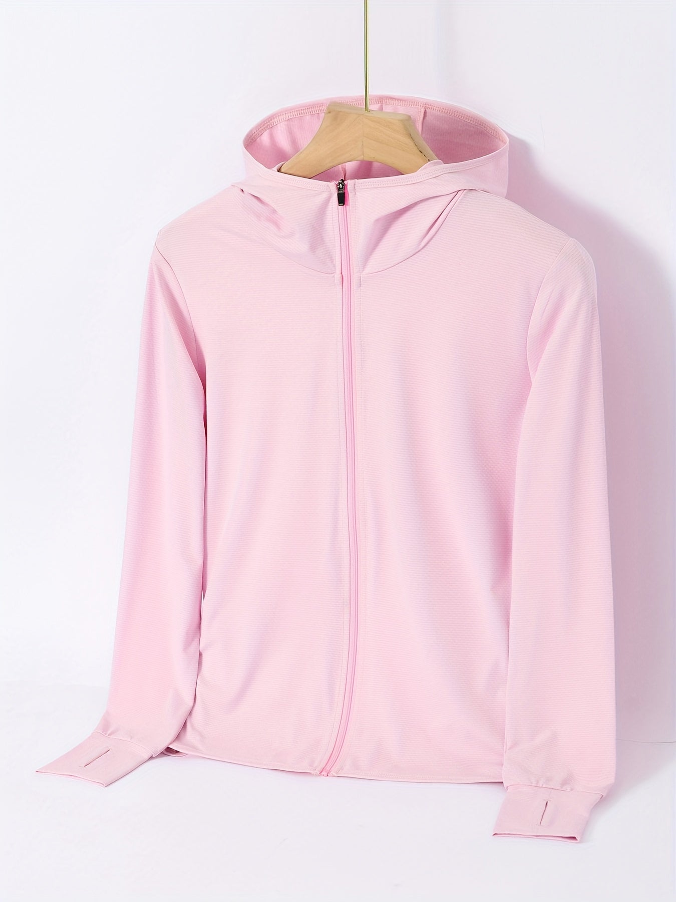 Womens Summer UV Protection Jacket - Ultra-Lightweight Ice Silk Zip-Up for Cool Outdoor Adventures