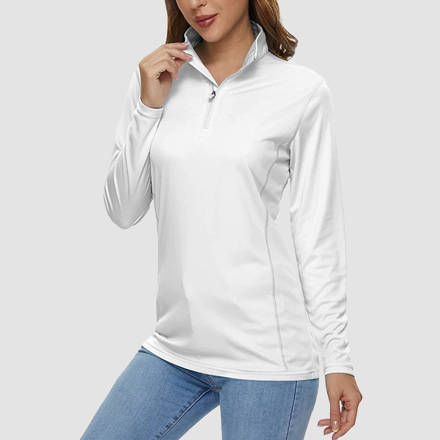 Women's Half Zip Quick Dry Shirt UPF 50+