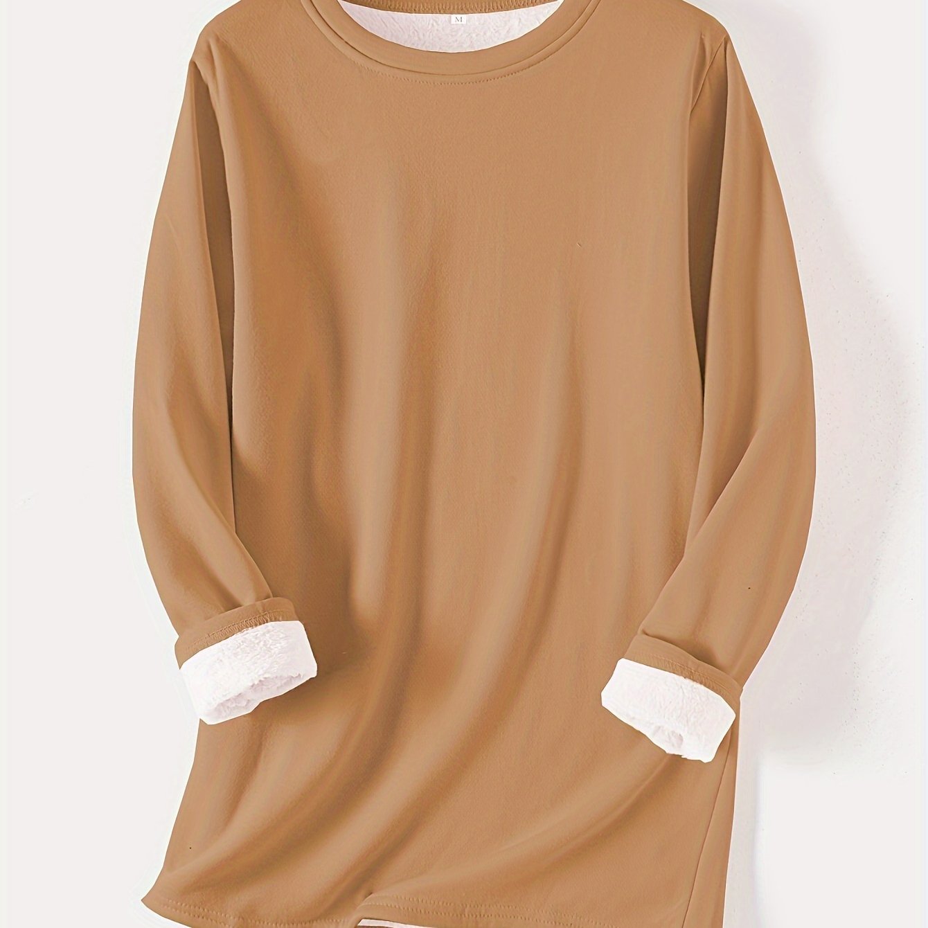 Directional Optimization for New Autumn And Winter Thickened Fleece Tops for Women, Mid - Length, Fitted And Warm - veyora