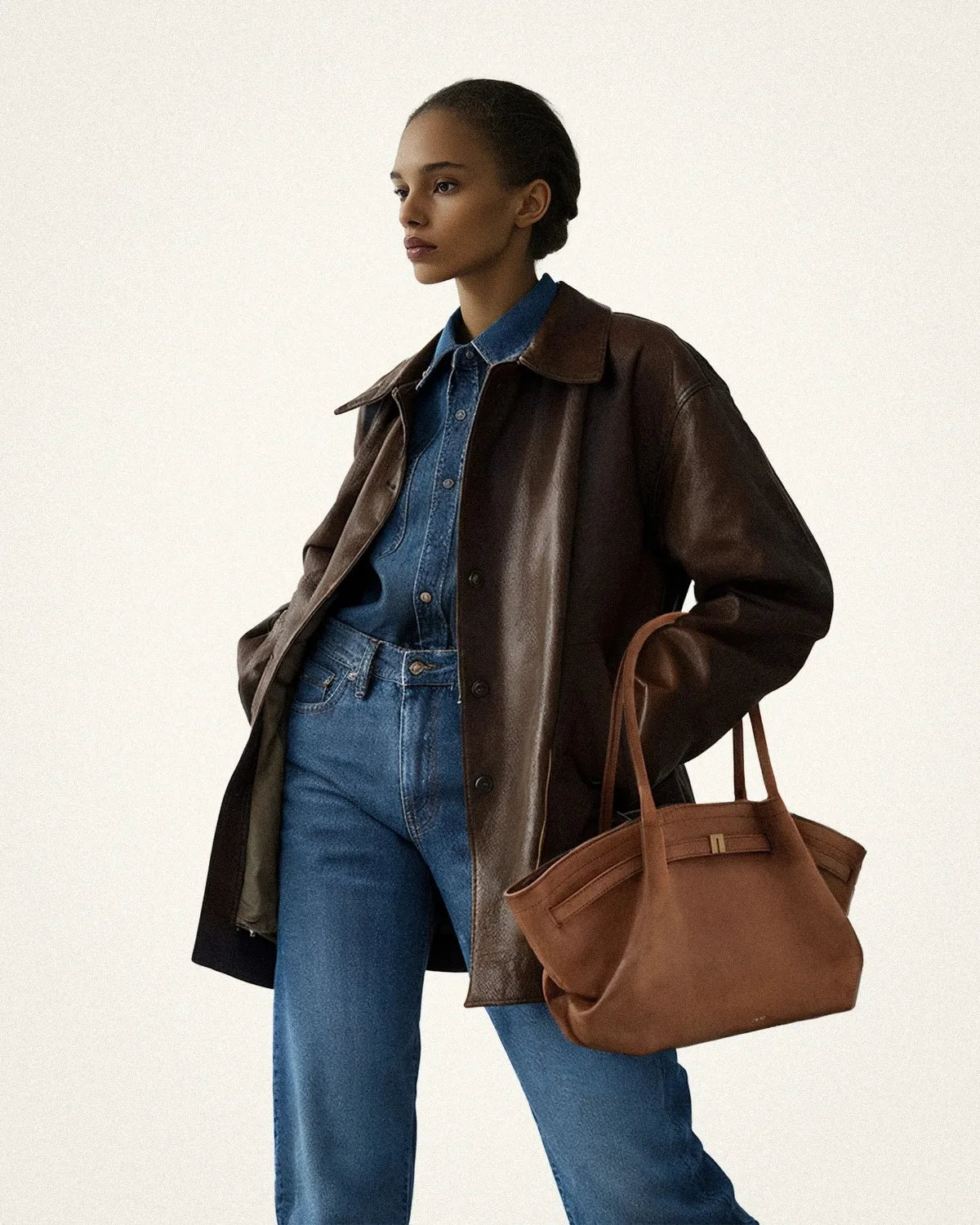 Riley™ - Micro Leather Suede Underarm Bag - veyora