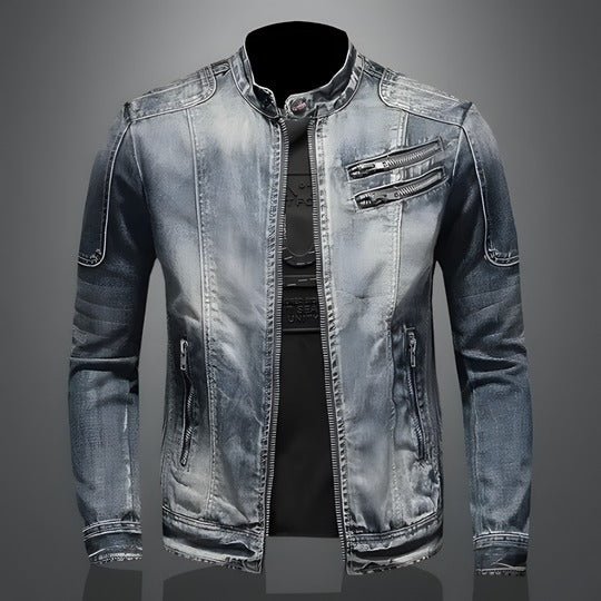 Alexis | Retro Denim Jacket for Men - veyora