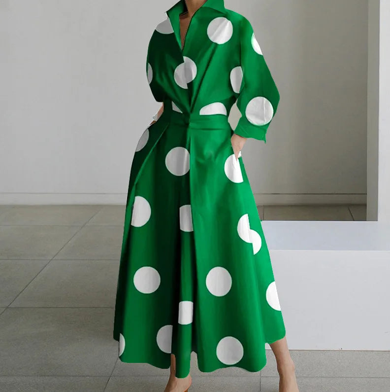 Elegant Printed Maxi Dress