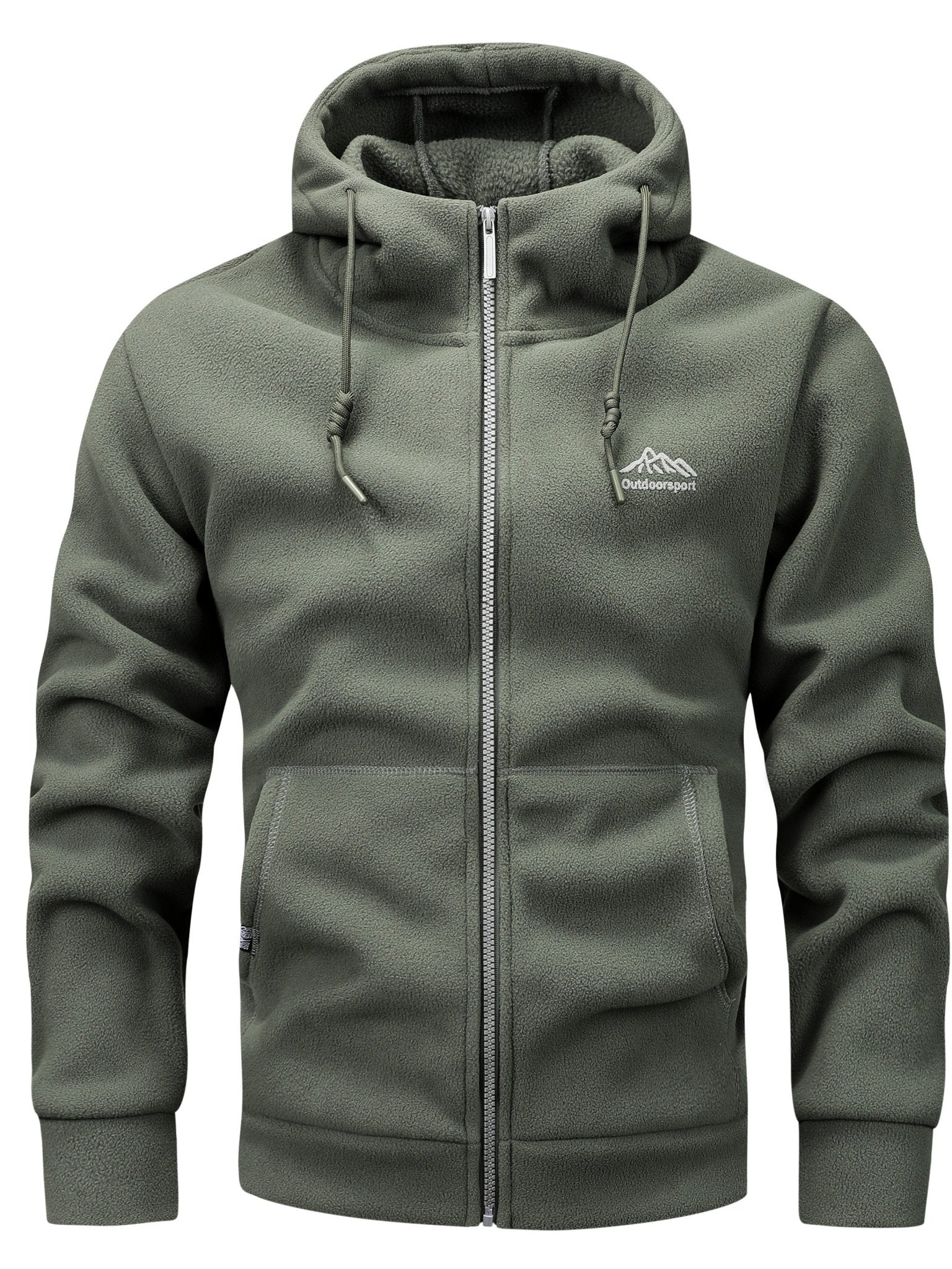 [Warm Padded Men's Casual Jacket] Men's Casual Warm Padded Jacket with Hood, Men's Zip - Up Padded Coat with Pockets for Winter Wear - veyora