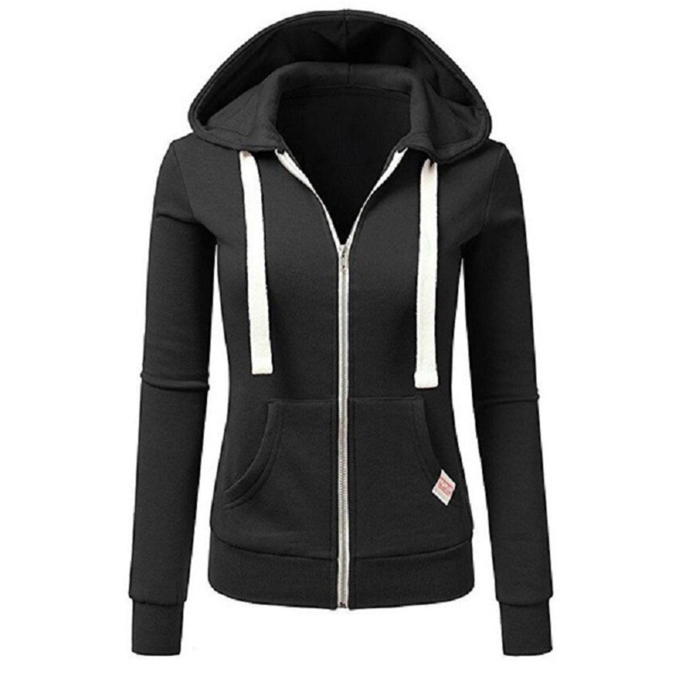 Women'S 2025 New Waist - Cinching Zipper Hooded Sweatshirt - Slim Fit Full - Zip Cycling Sport Style Cardigan, Full - Length Zipper Front, Warm Winter Pullover for Gym, Casual & Outdoor Activities, Adjustable Waist, Solid Color Athletic Sweater (No Belt Requir - veyora