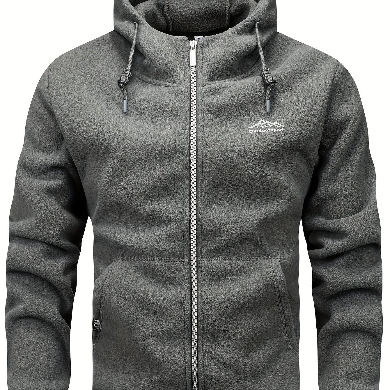 [Warm Padded Men's Casual Jacket] Men's Casual Warm Padded Jacket with Hood, Men's Zip - Up Padded Coat with Pockets for Winter Wear - veyora