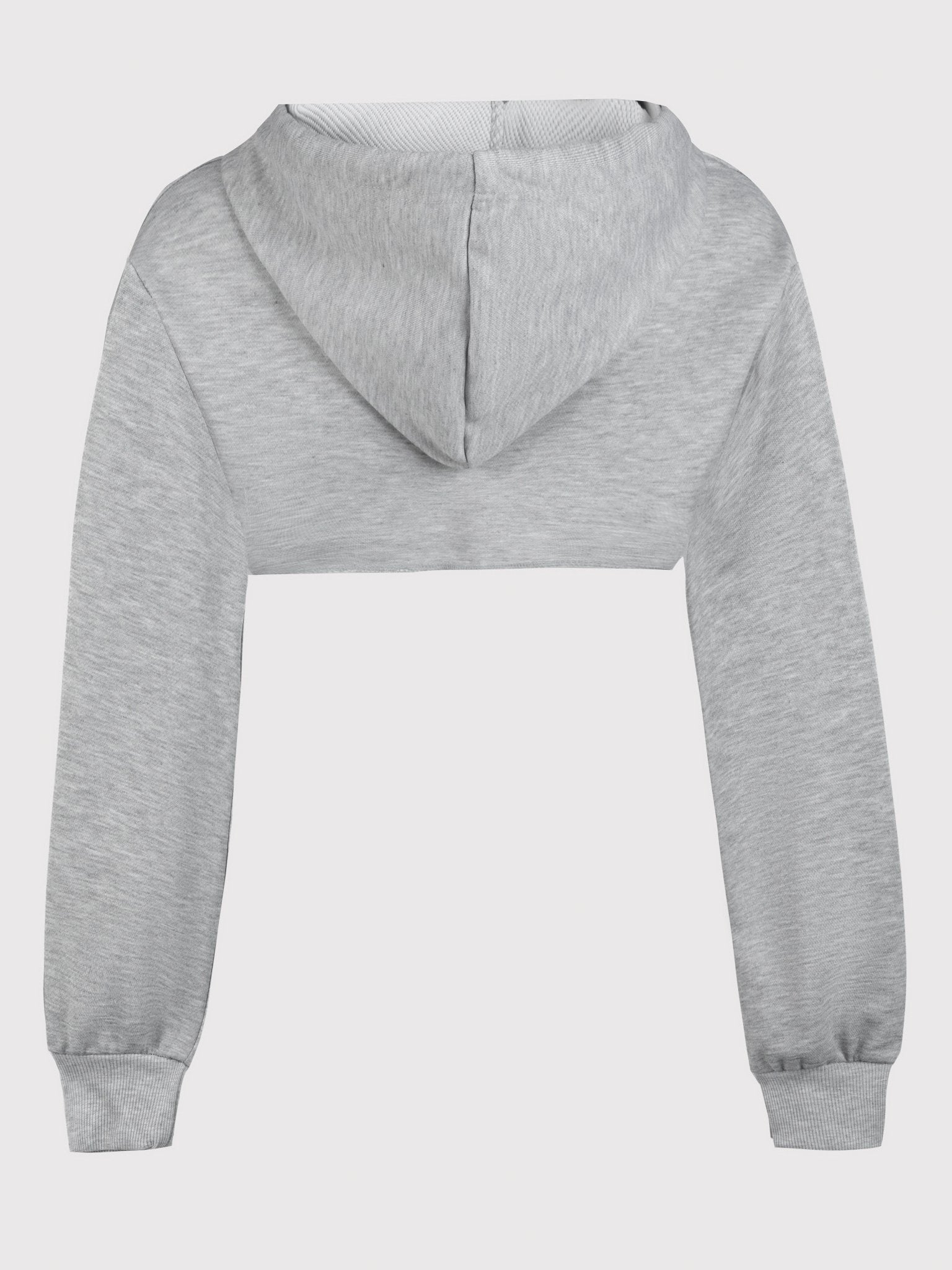 Drawstring Detail Super Short Hoodie - veyora