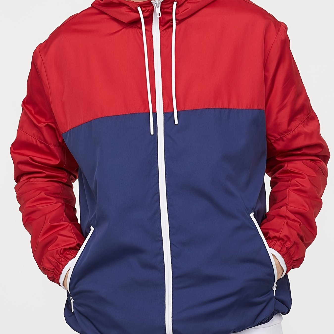 Men's Camouflage Spring/Autumn Jacket, European/American Style, Sporty Loose Fit, Mesh Breathable, Color Block Contrast Design - veyora