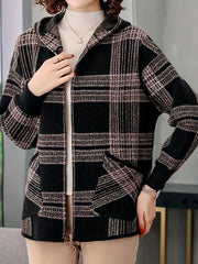 MOM Hoodie 2023 New Women Spring and Autumn Loose Zipper Cardigan Jacket Woman - veyora