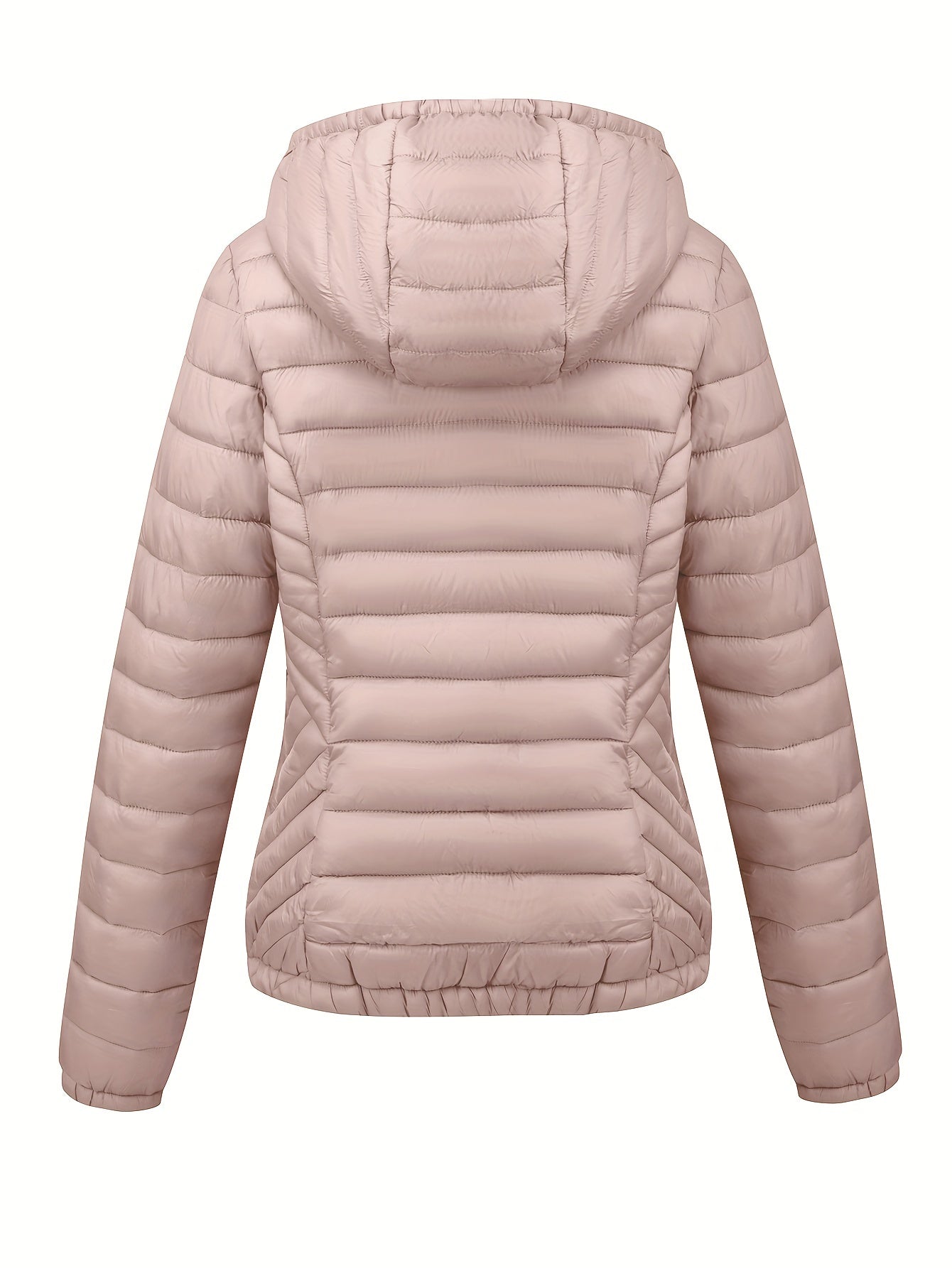Women's Autumn/Winter Simple Lightweight Hooded Commuter Padded Coat with Pockets - veyora