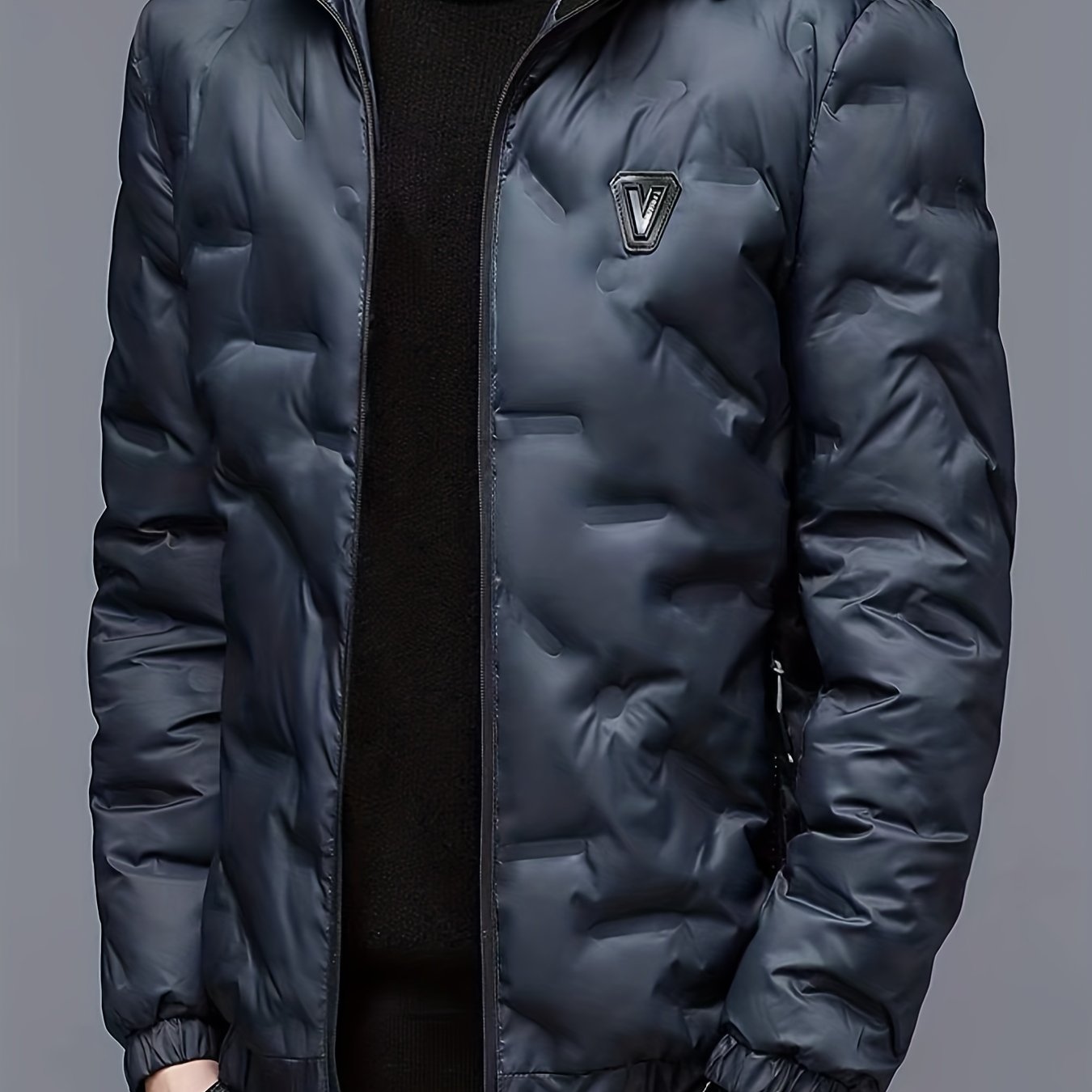 Men's Padded Hooded Windbreaker Jacket - veyora