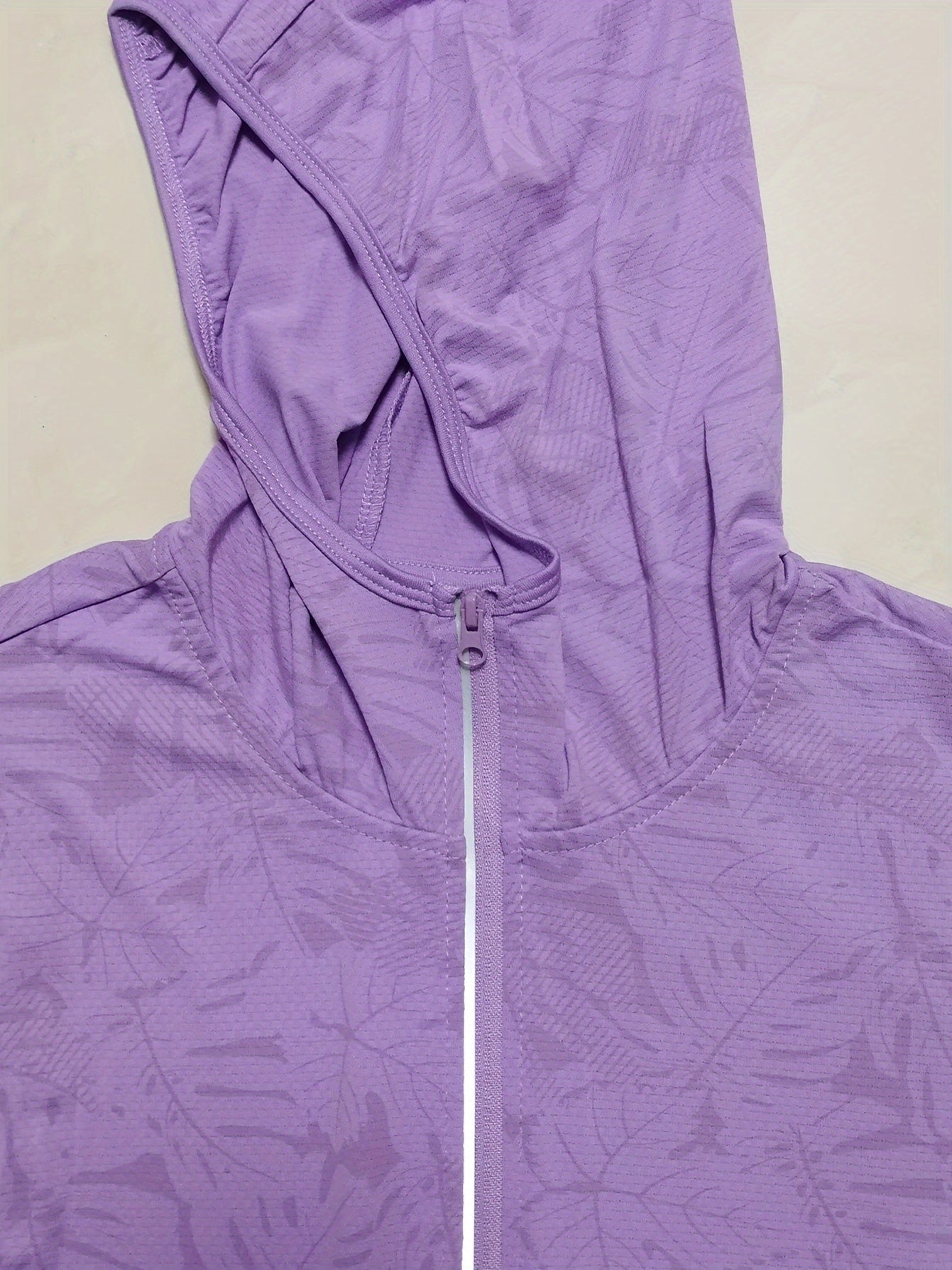 Women's Sports Jacket, Fashionable Maple Leaf Print, Stretchable, Hooded, Quick-Dry Coat