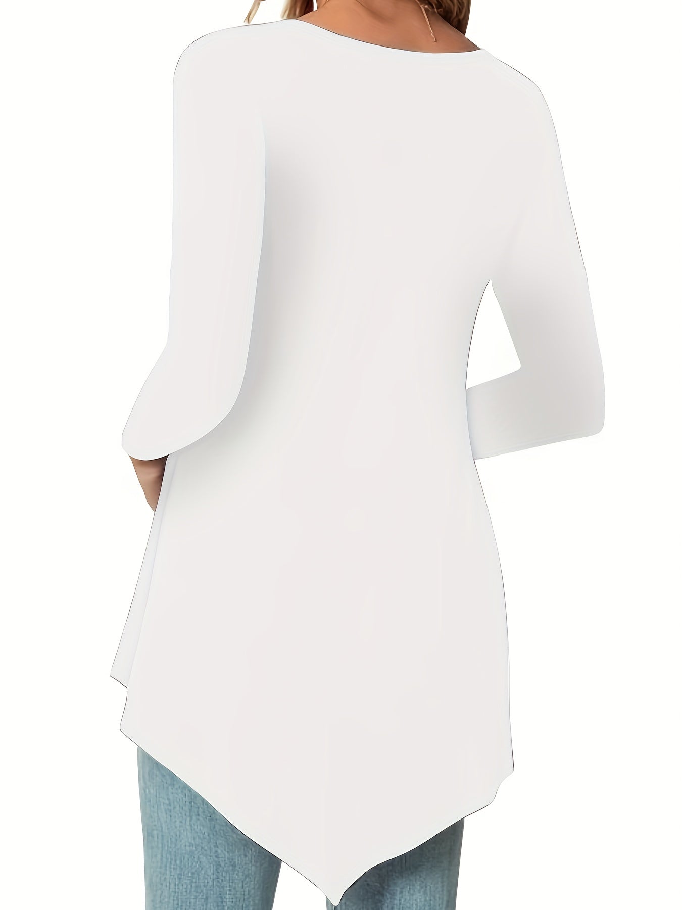 New Women's Casual Long Sleeve Tie - Waist Dress Shirt - veyora