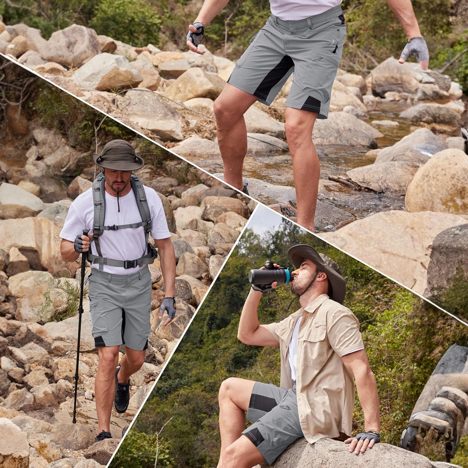 Men's Quick Dry Cargo Shorts