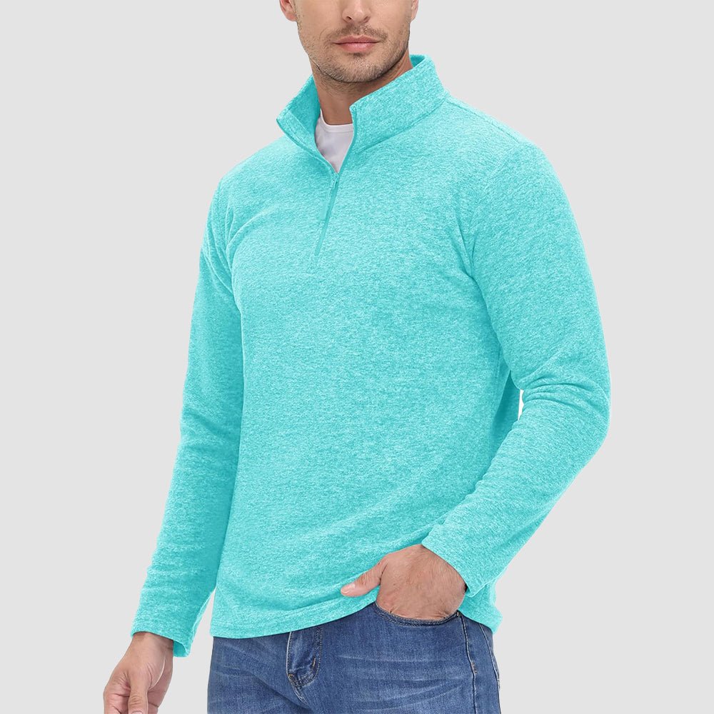 Men's 1/4 Zip Pullover Shirt Long Sleeve Sweatshirts
