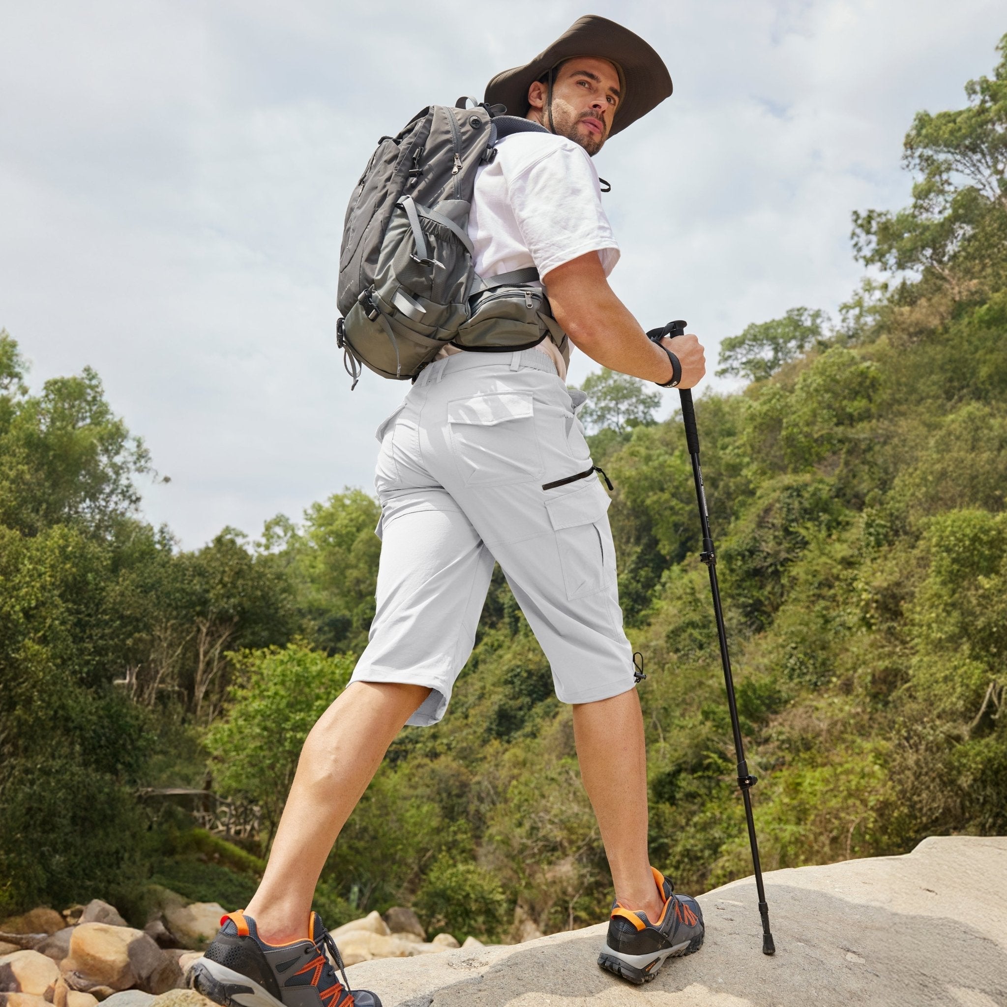 Men's 3/4 Capri Quick Dry Sports Shorts