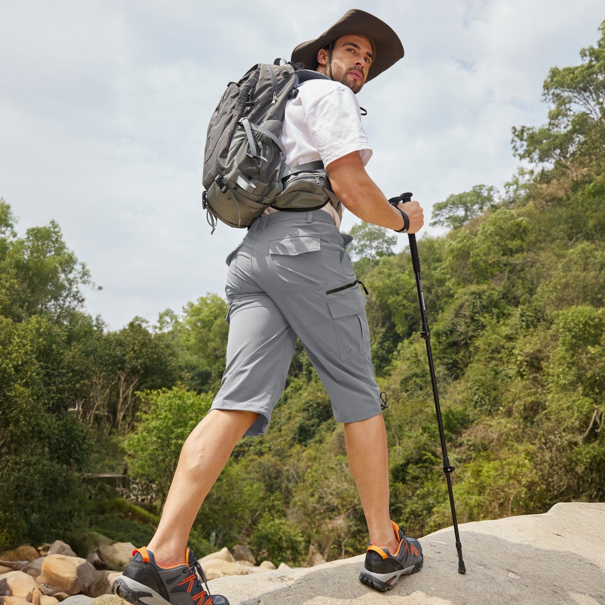 Men's 3/4 Capri Quick Dry Sports Shorts
