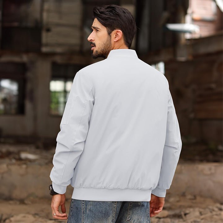 Men's Bomber Jacket – Casual Zip-Up Windbreaker