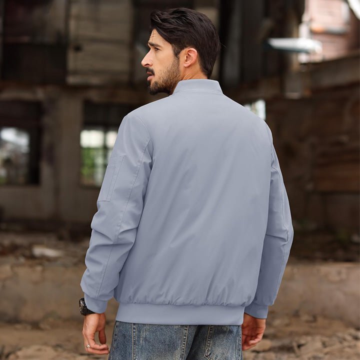 Men's Bomber Jacket – Casual Zip-Up Windbreaker