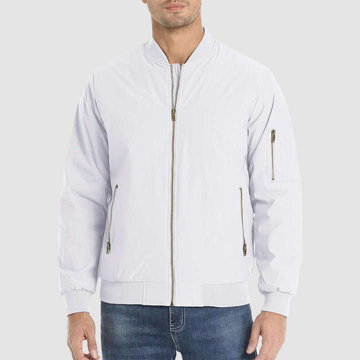 Men's Bomber Jacket – Casual Zip-Up Windbreaker