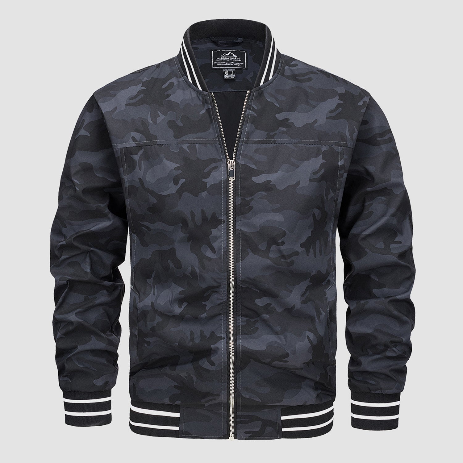 Men's Lightweight Bomber Jacket Casual Windbreaker