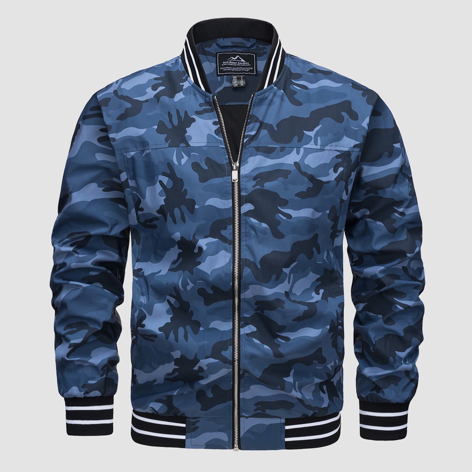 Men's Lightweight Bomber Jacket Casual Windbreaker