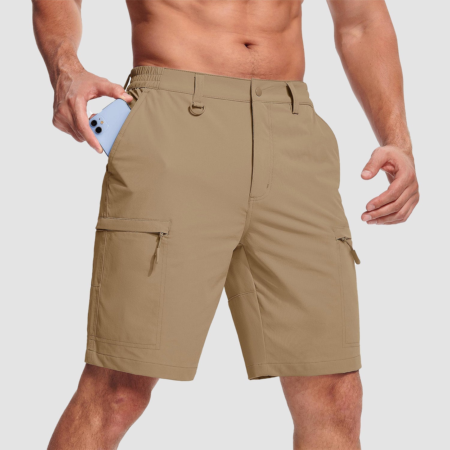 Men's Casual Quick-Dry 5 Pockets Cargo Short