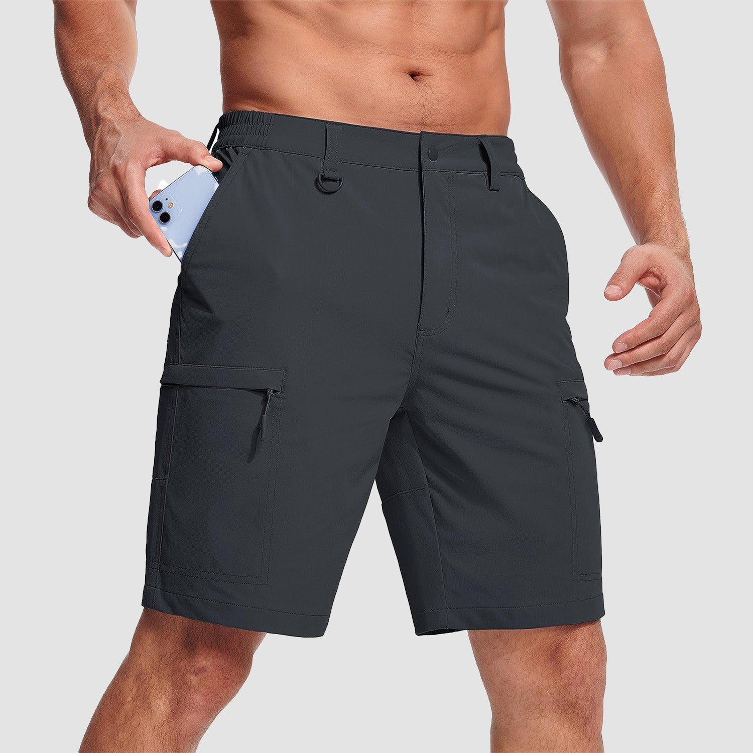 Men's Casual Quick-Dry 5 Pockets Cargo Short