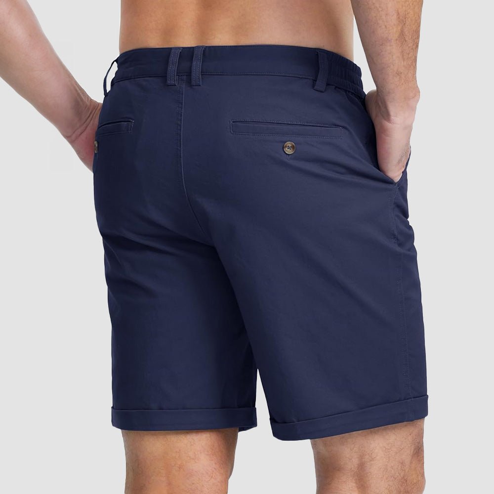 Men's Classic Stretch Chino Shorts with Pockets