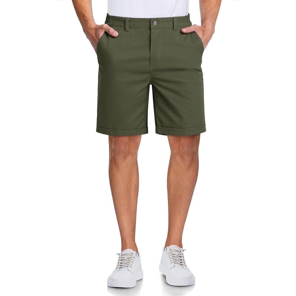 Men's Classic Stretch Chino Shorts with Pockets