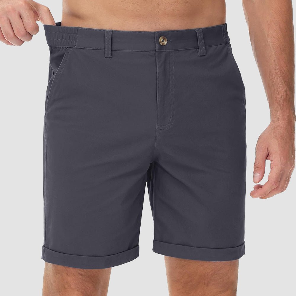 Men's Classic Stretch Chino Shorts with Pockets