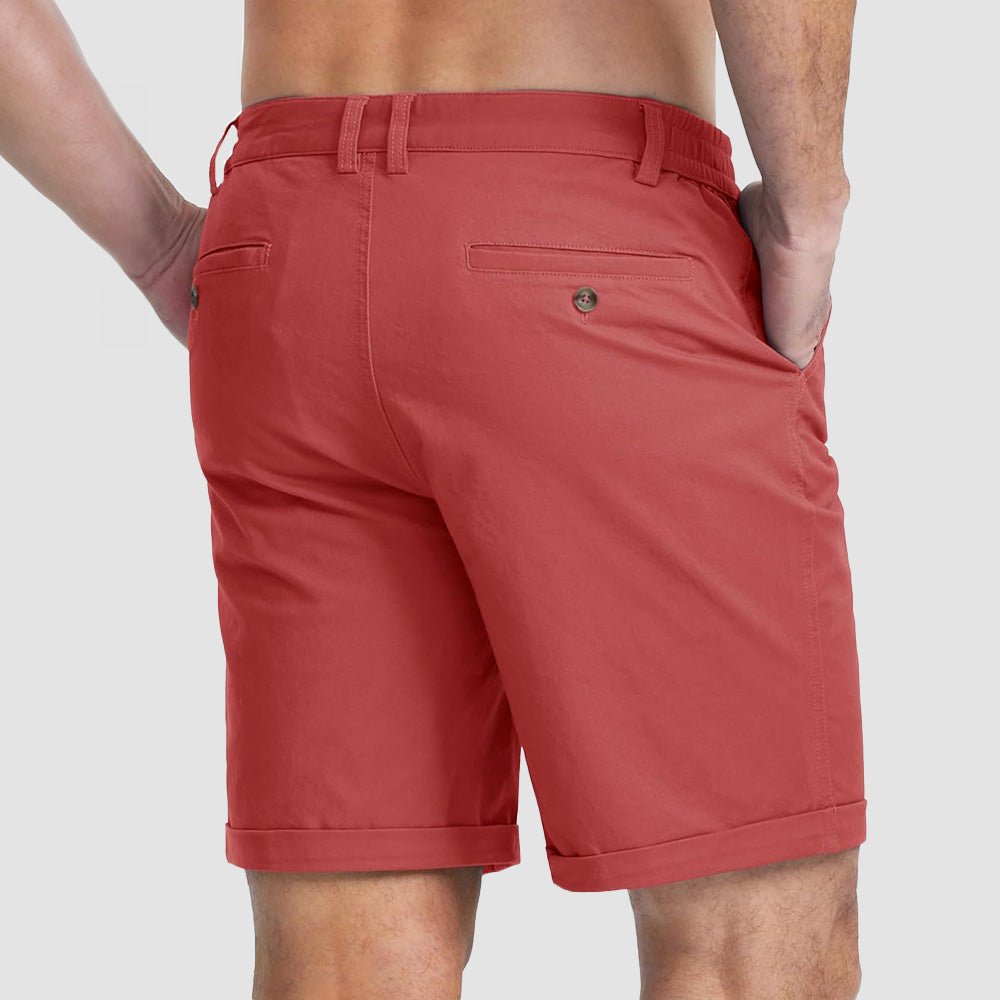 Men's Classic Stretch Chino Shorts with Pockets