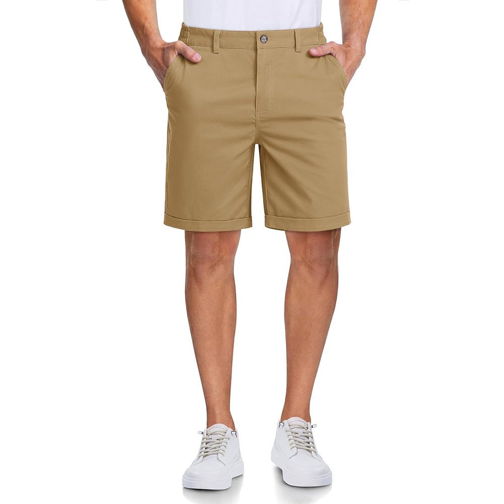Men's Classic Stretch Chino Shorts with Pockets