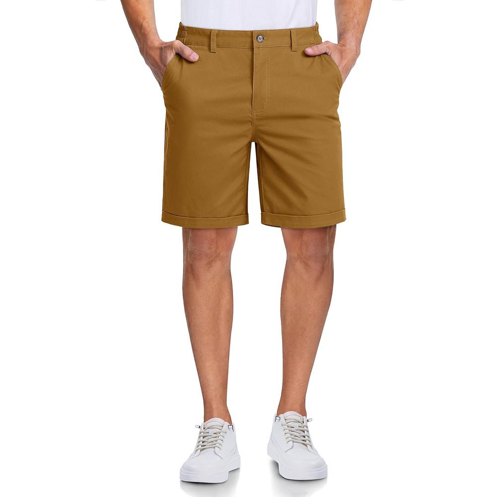 Men's Classic Stretch Chino Shorts with Pockets