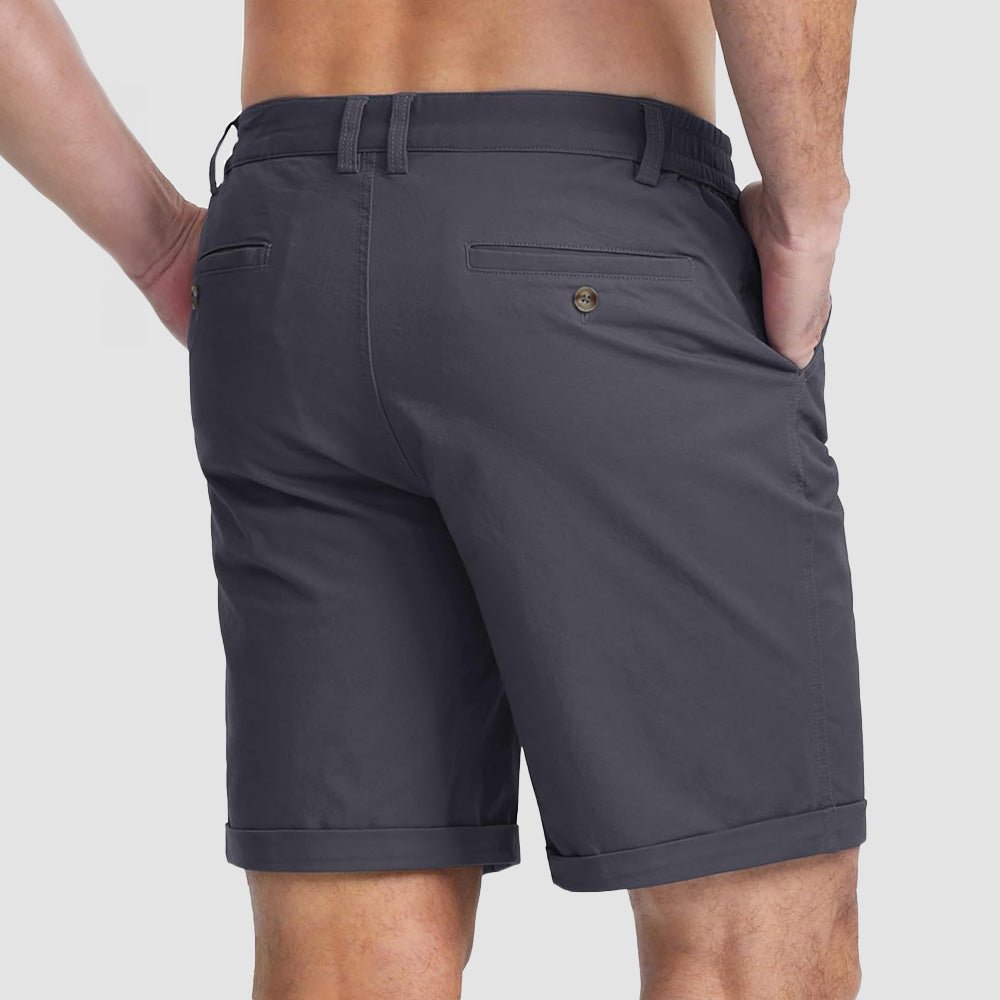 Men's Classic Stretch Chino Shorts with Pockets