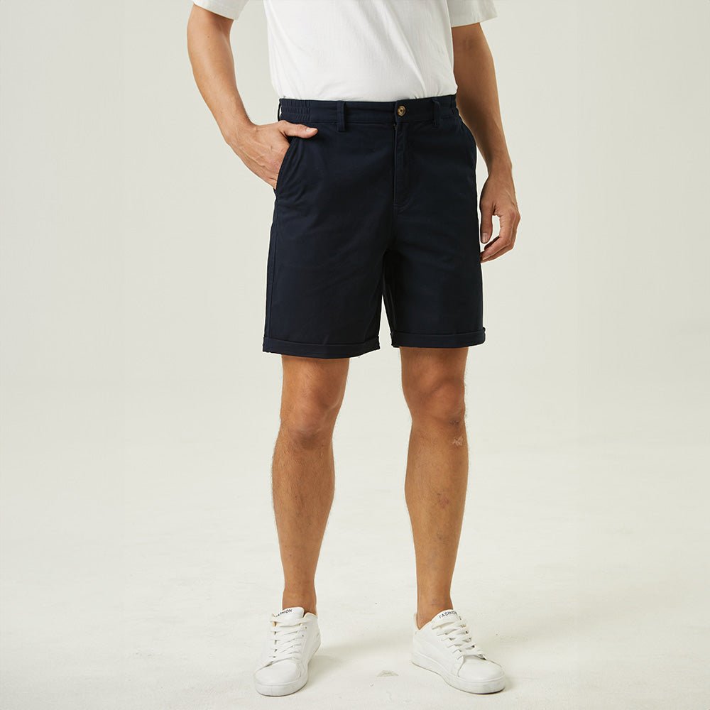 Men's Classic Stretch Chino Shorts with Pockets