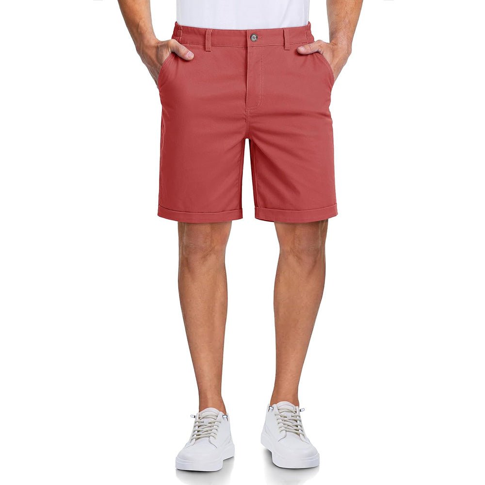 Men's Classic Stretch Chino Shorts with Pockets