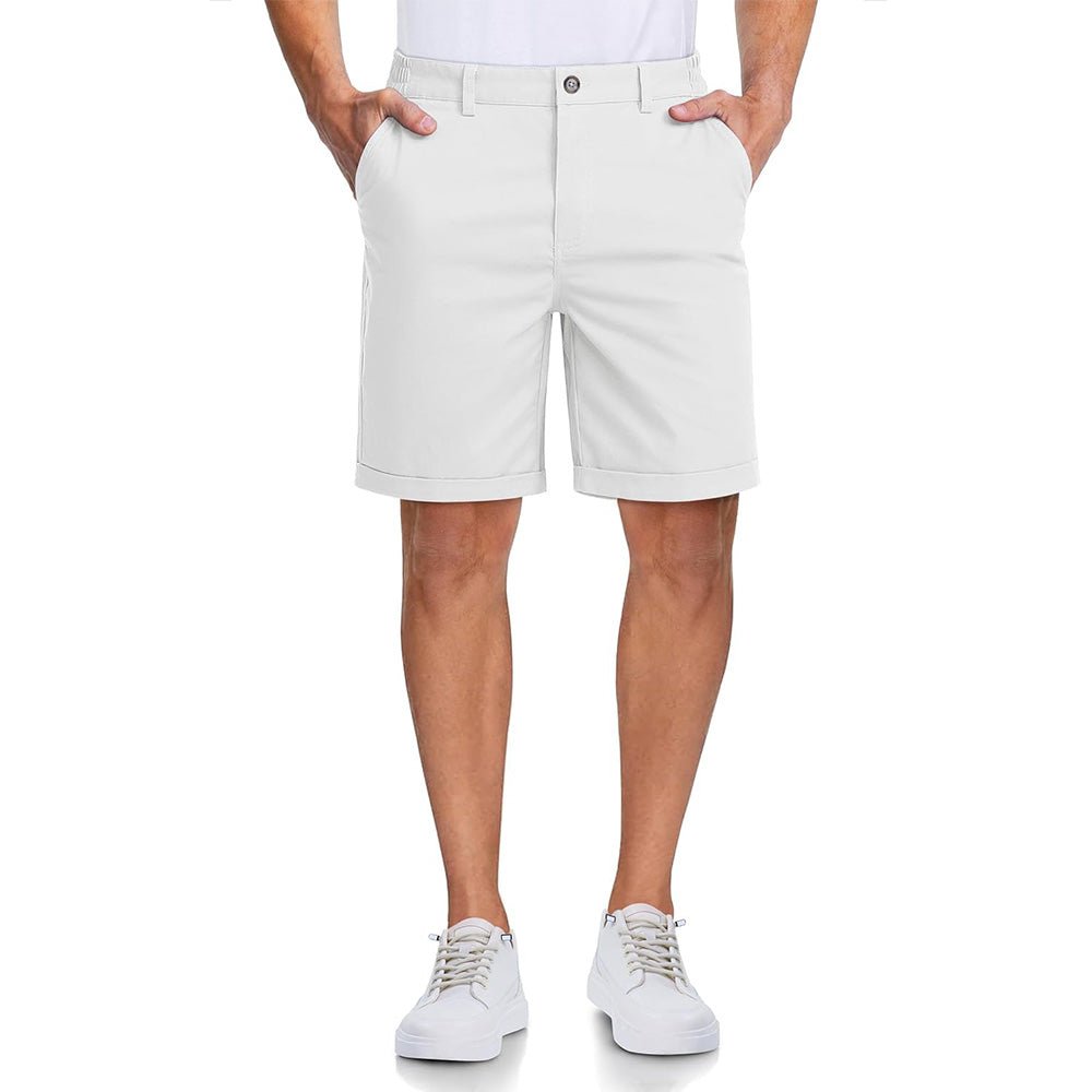 Men's Classic Stretch Chino Shorts with Pockets