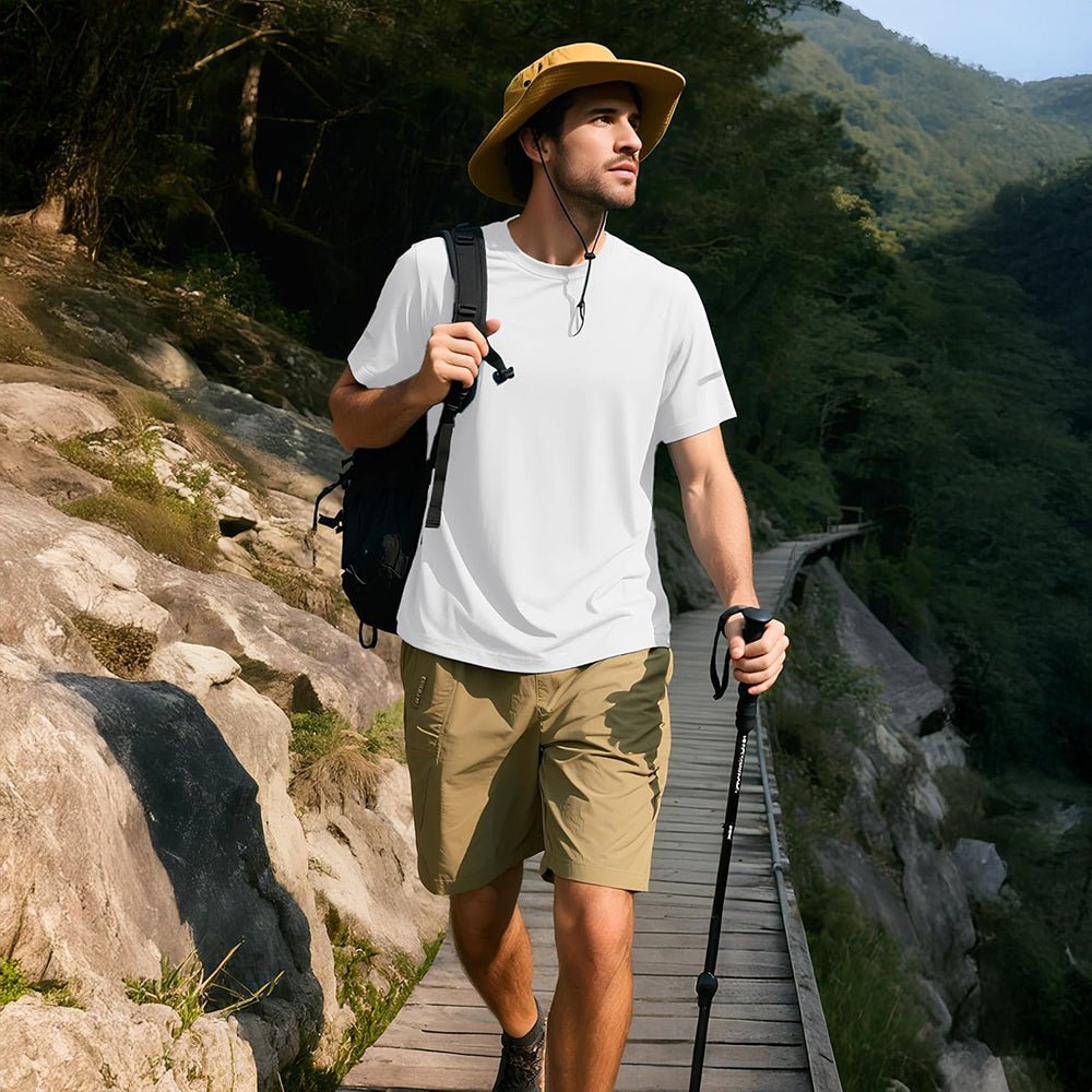 Men's Dry Fit Sun Protection Stretch Training & Sports T-Shirts