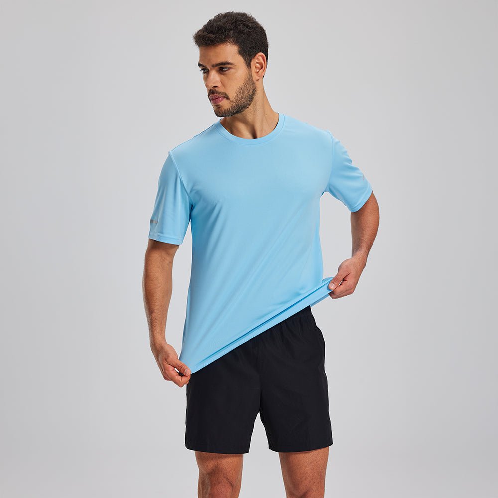 Men's Dry Fit Sun Protection Stretch Training & Sports T-Shirts