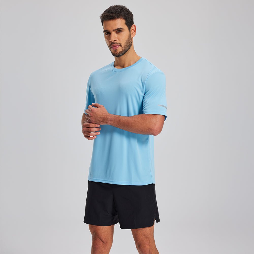 Men's Dry Fit Sun Protection Stretch Training & Sports T-Shirts