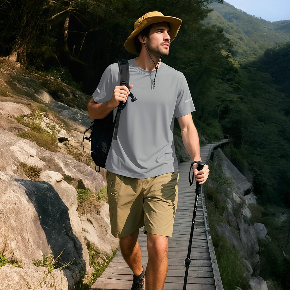 Men's Dry Fit Sun Protection Stretch Training & Sports T-Shirts