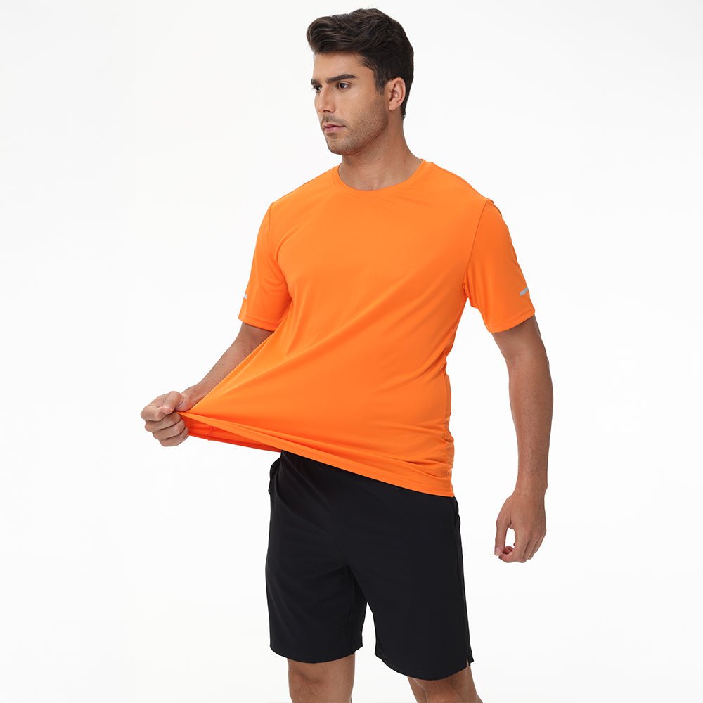 Men's Dry Fit Sun Protection Stretch Training & Sports T-Shirts