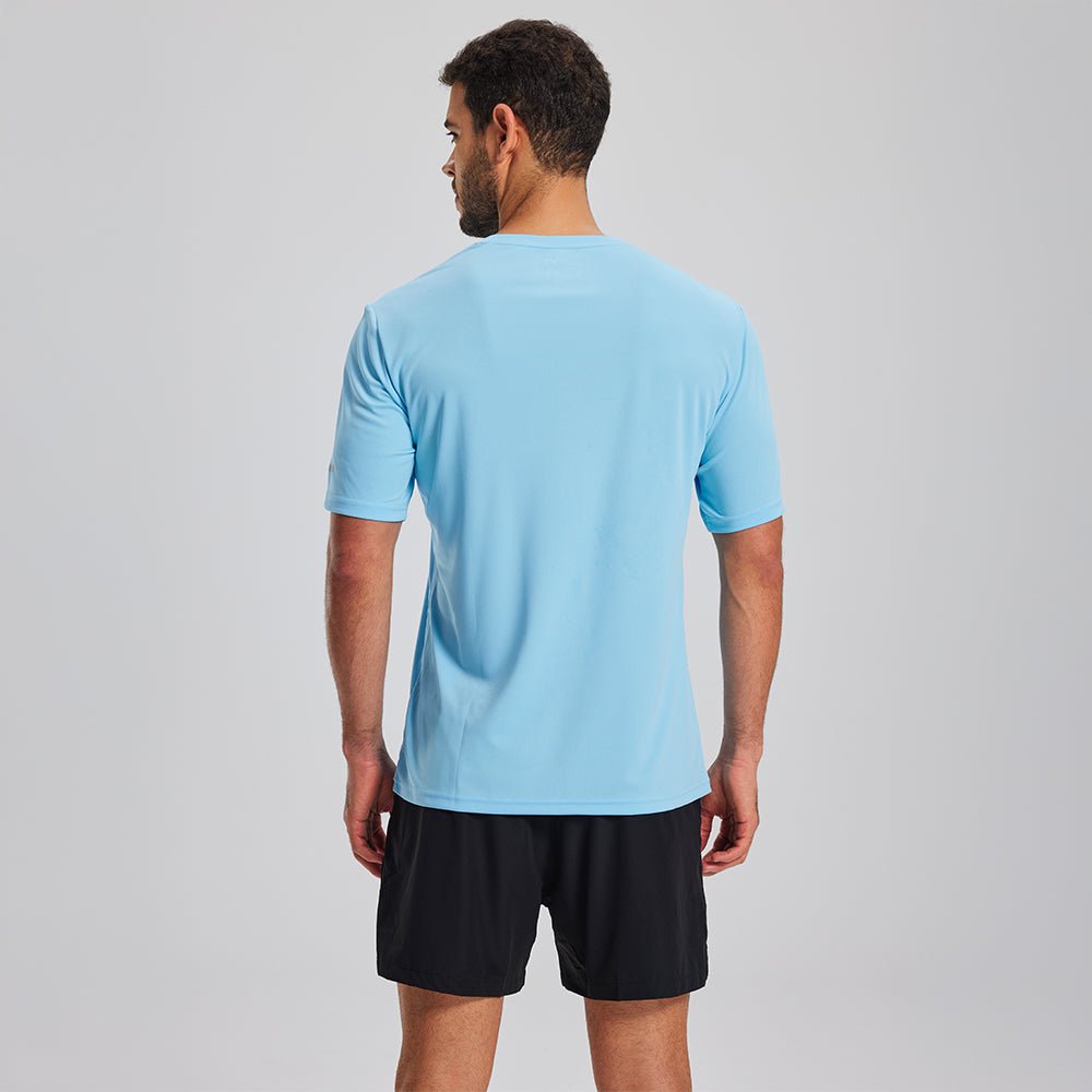 Men's Dry Fit Sun Protection Stretch Training & Sports T-Shirts