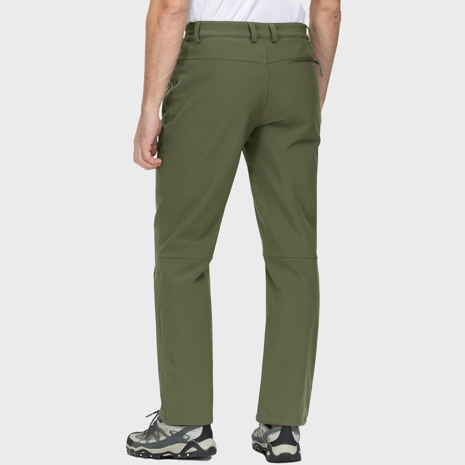 Men's Fleece Hiking Pants Water Resistant Ski Snow Pants