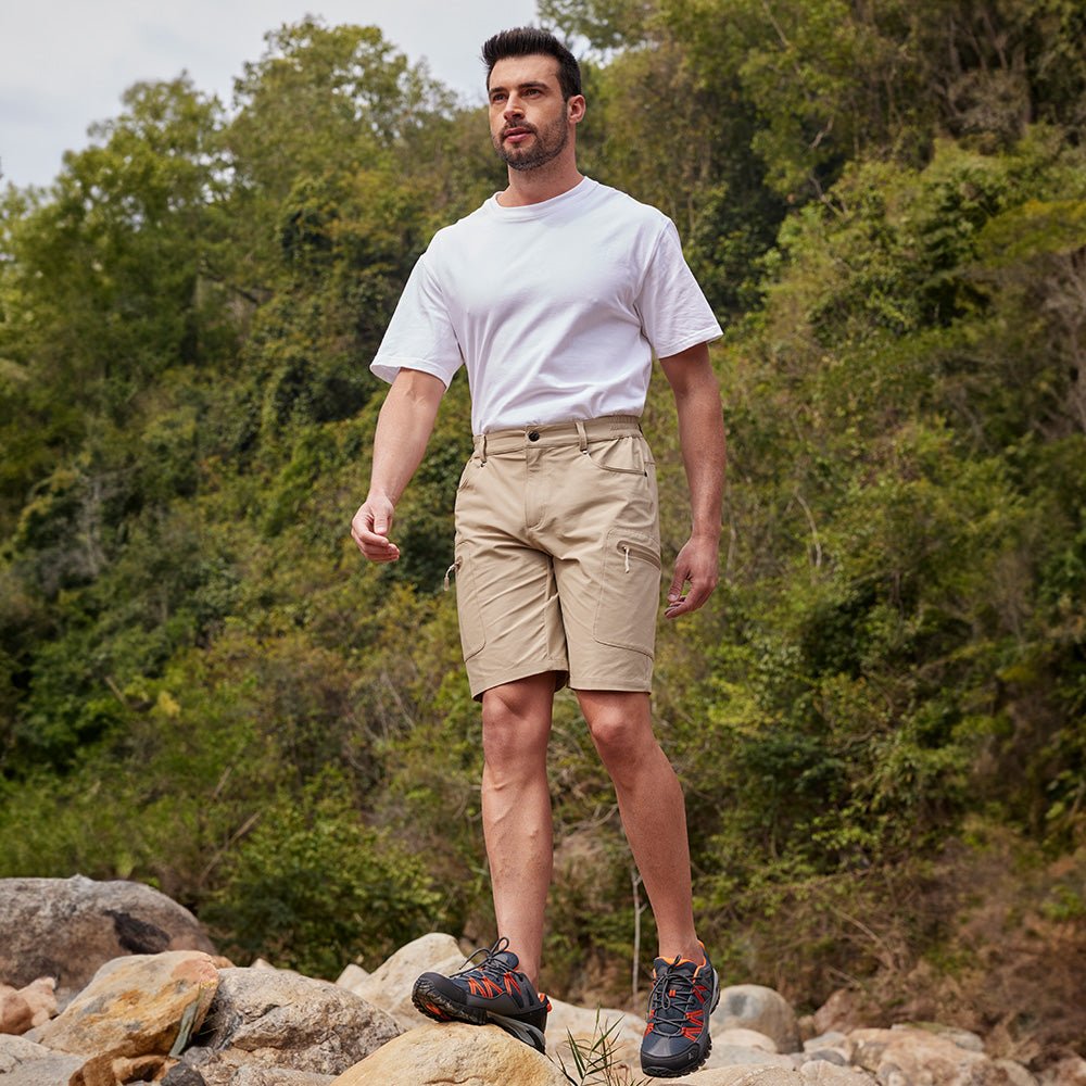 Men's Hiking Cargo Shorts with Zipper Pockets