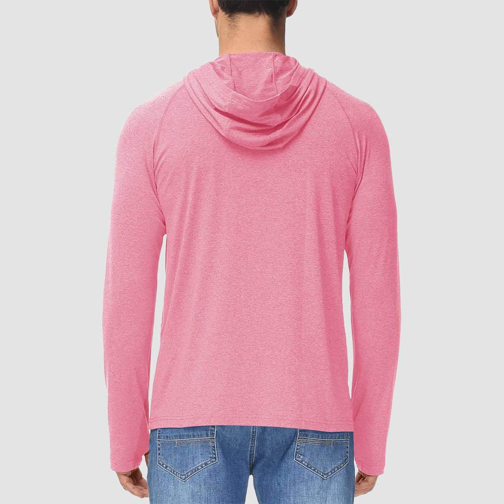 Men's Hooded UPF 50+ Sun Protection Sherpa Fishing Shirt