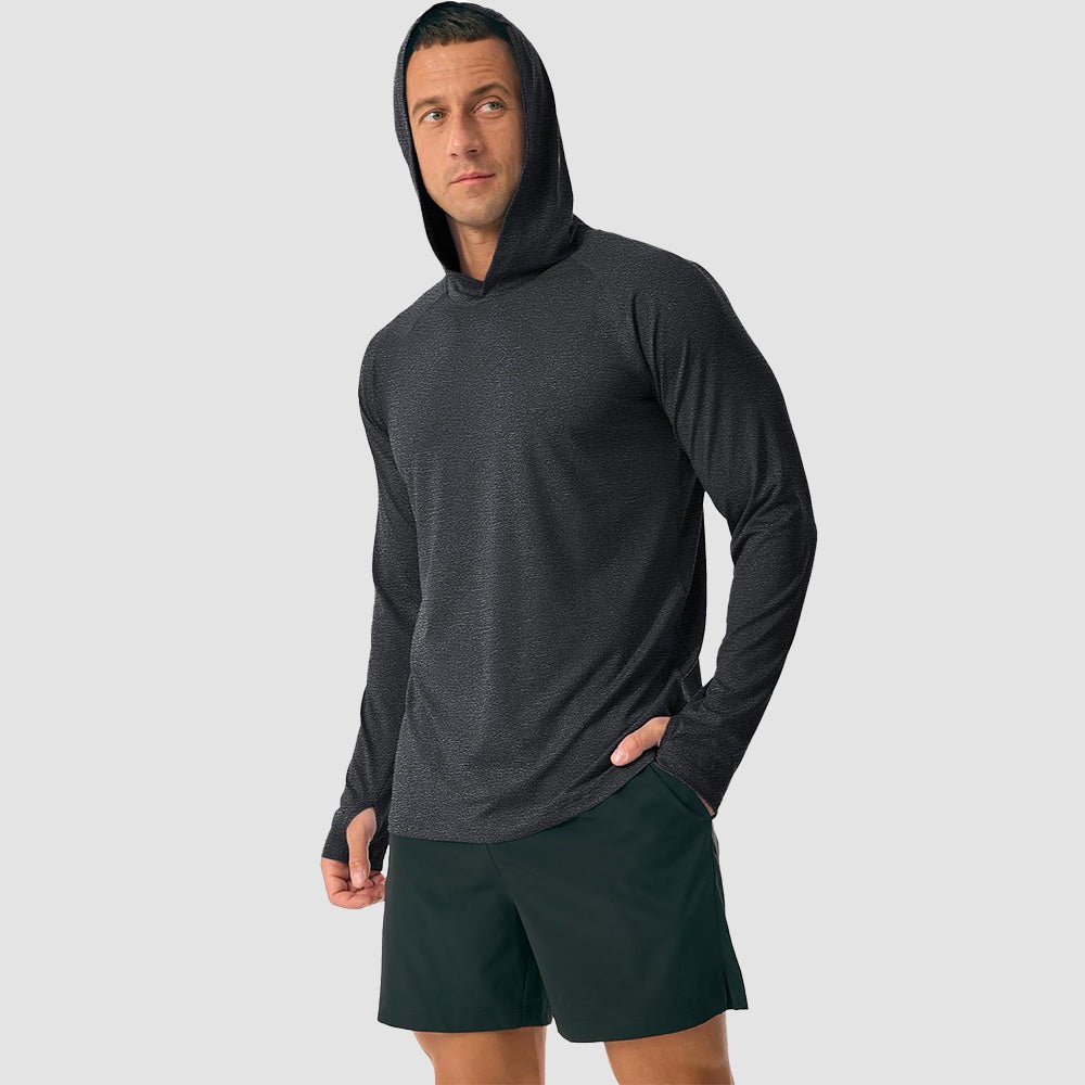 Men's Hooded UPF 50+ Sun Protection Sherpa Fishing Shirt