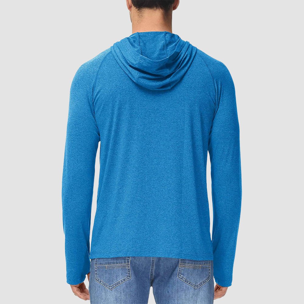 Men's Hooded UPF 50+ Sun Protection Sherpa Fishing Shirt