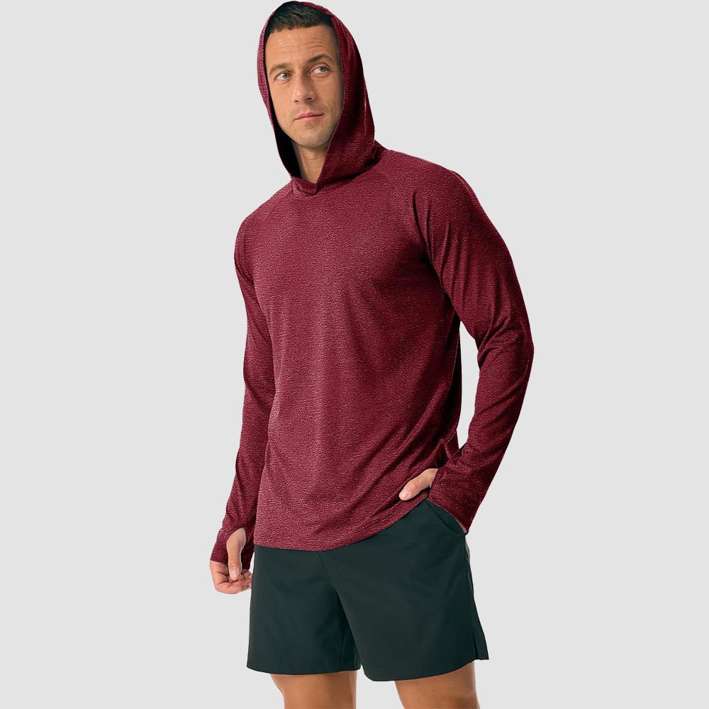 Men's Hooded UPF 50+ Sun Protection Sherpa Fishing Shirt