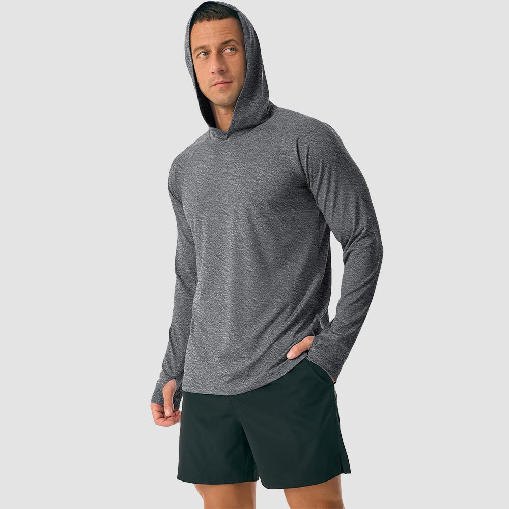 Men's Hooded UPF 50+ Sun Protection Sherpa Fishing Shirt